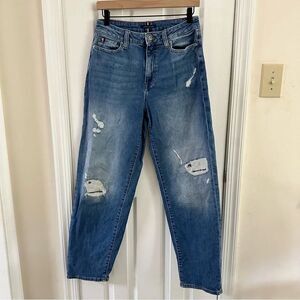 Tommy Hilfiger Women’s Distressed High Rise Balloon Jeans Size 6